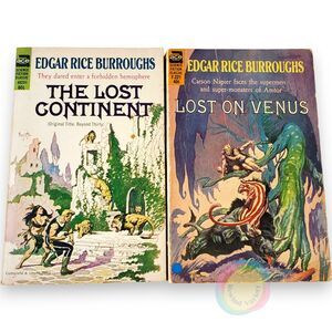 Edgar Rice Burroughs Lot Lost on Venus Lost Continent Ace Paperback Frazetta Art